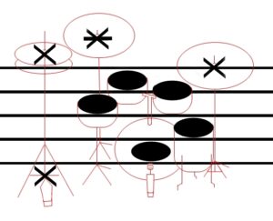 Pin em notação musical